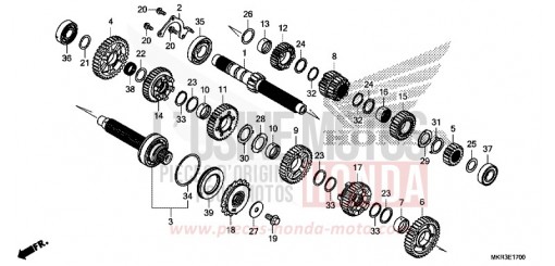 BOITE DE VITESSES CBR1000STN de 2022